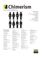 Cover image for Chimerism, Volume 3, Issue 2, 2012
