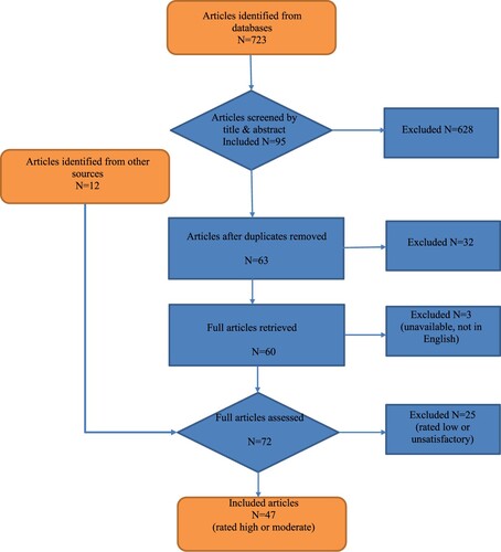 Figure 1. Flowchart demonstrating systematic review process.