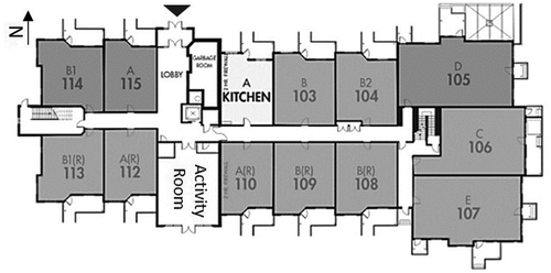 Figure 1. Building ground floor layout.