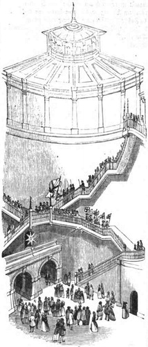Figure 2. Artist’s impression of the Grand Entrance to the Thames Tunnel (Anonymous, Illustrated London News 1843, https://en.wikipedia.org/wiki/Thames_Tunnel).