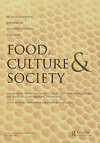 Cover image for Food, Culture & Society, Volume 23, Issue 4, 2020