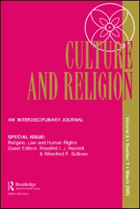 Cover image for Culture and Religion, Volume 13, Issue 4, 2012