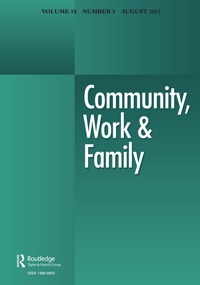 Cover image for Community, Work & Family, Volume 18, Issue 3, 2015