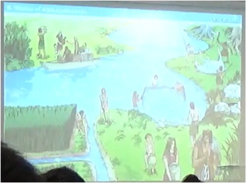 Image 2. Image of ancient people living in the river valley.