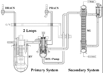 Figure 1. Schematic of the SFR heat transport systems.