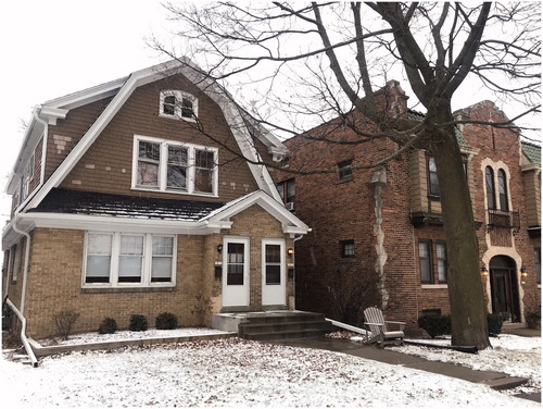 Figure 1. A side-by-side duplex (left) and small apartment building (right) in Shorewood (WI) are examples of “Missing Middle” housing. Source: Sightline Institute Missing Middle Homes Photo Bank.