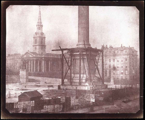 FIGURE 1 “Nelson's Column under Construction, Trafalgar Square, London”, April 1844.
