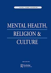Cover image for Mental Health, Religion & Culture, Volume 22, Issue 7, 2019