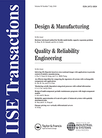 Cover image for IISE Transactions, Volume 50, Issue 7, 2018