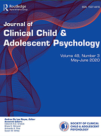 Cover image for Journal of Clinical Child & Adolescent Psychology, Volume 49, Issue 3, 2020