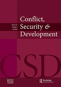Cover image for Conflict, Security & Development, Volume 23, Issue 4, 2023