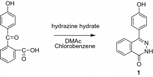 Scheme 1 Synthesis of phosphorus-containing monomer 1 (DHPZ).