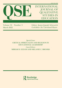Cover image for International Journal of Qualitative Studies in Education, Volume 35, Issue 3, 2022