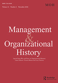 Cover image for Management & Organizational History, Volume 13, Issue 4, 2018