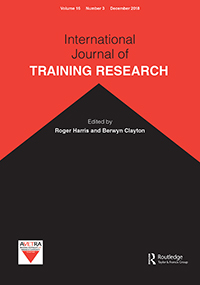 Cover image for International Journal of Training Research, Volume 16, Issue 3, 2018