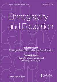 Cover image for Ethnography and Education, Volume 18, Issue 1, 2023