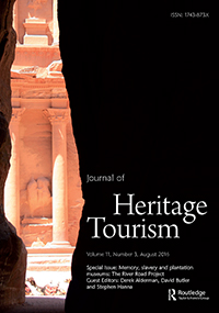 Cover image for Journal of Heritage Tourism, Volume 11, Issue 3, 2016