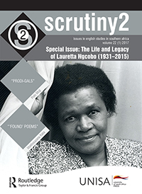 Cover image for Scrutiny2, Volume 22, Issue 1, 2017
