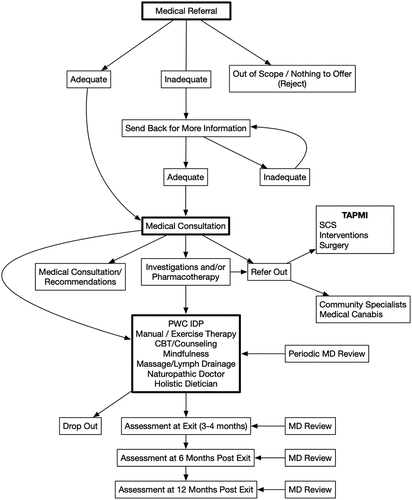 Figure 1. PWC patient flowchart.