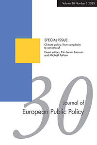 Cover image for Journal of European Public Policy, Volume 30, Issue 3, 2023