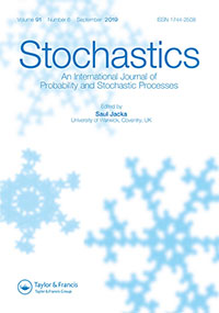 Cover image for Stochastics, Volume 91, Issue 6, 2019