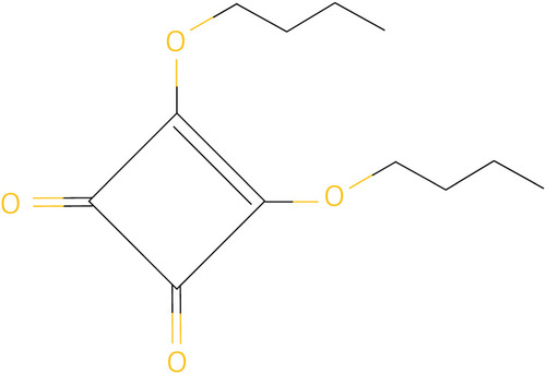 Figure 2 Chemical structure of squaric acid dibutyl ester.