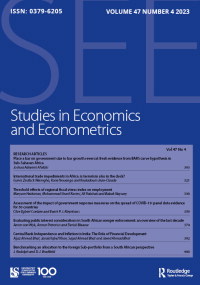 Cover image for Studies in Economics and Econometrics, Volume 47, Issue 4, 2023