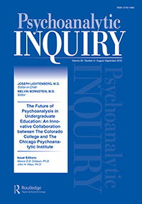Cover image for Psychoanalytic Inquiry, Volume 39, Issue 6, 2019