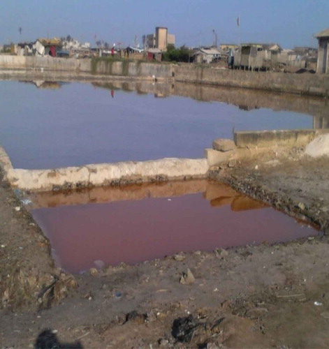 Figure 2. A salt pond at Bantuma.Photo credit: (Mensah, 2016)