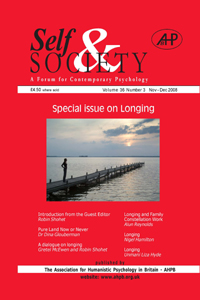 Cover image for Self & Society, Volume 36, Issue 3, 2008