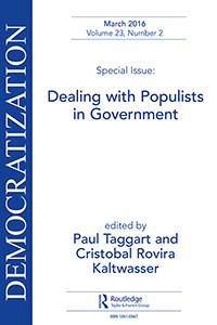 Cover image for Democratization, Volume 23, Issue 2, 2016