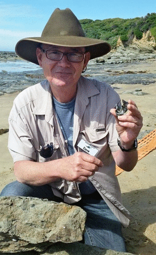 Fig. 1. David Pickering in the field on the south coast of Victoria in 2014. Image courtesy Toni Lee (Melbourne).