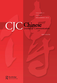 Cover image for Chinese Journal of Communication, Volume 9, Issue 4, 2016