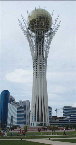 Baiterek tower in Astana, June 2009. Source: Author.