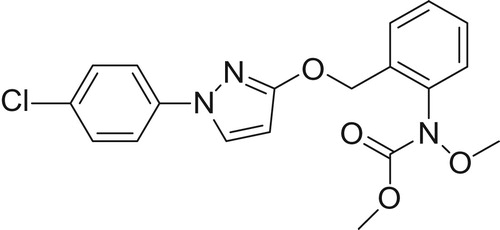 Figure 1. Strobilurin fungicide Pyraclostrobin.