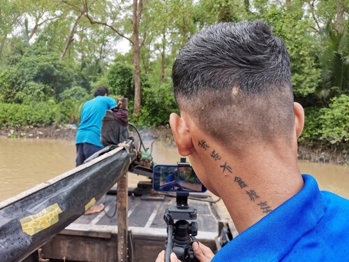 Figure 10. Filming in Tran De, Vietnam (2023). Image by the Author.