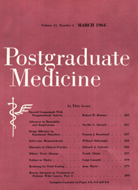 Cover image for Postgraduate Medicine, Volume 35, Issue 3, 1964