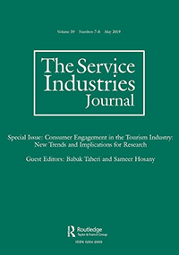Cover image for The Service Industries Journal, Volume 39, Issue 7-8, 2019
