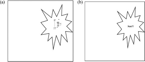 Figure 7. (a) ワンピース巻四十九 (Citation2008c, 181); (b) Budak Getah 49 (Citation2008c, 181).