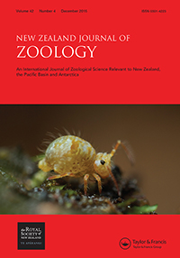 Cover image for New Zealand Journal of Zoology, Volume 42, Issue 4, 2015