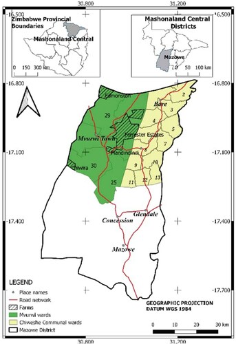 Figure 2. Mvurwi study area. Source: Scoones et al. (Citation2020, 8).