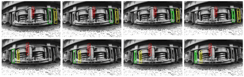 Figure 7. Curve evolution in shape invariance level set model.