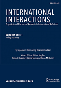 Cover image for International Interactions, Volume 47, Issue 5, 2021