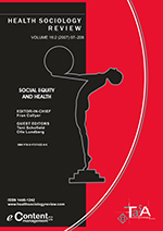 Cover image for Health Sociology Review, Volume 16, Issue 2, 2007