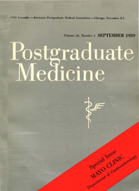 Cover image for Postgraduate Medicine, Volume 26, Issue 3, 1959