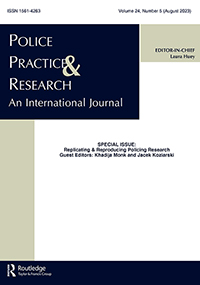 Cover image for Police Practice and Research, Volume 24, Issue 5, 2023