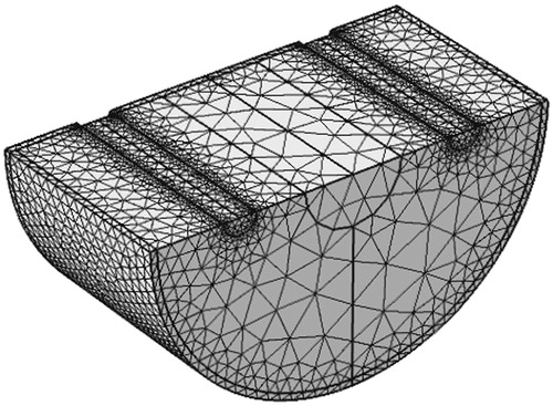 Figure 3. An unstructured mesh of the whole domain.