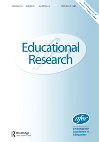 Cover image for Educational Research, Volume 58, Issue 1, 2016