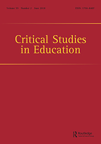 Cover image for Critical Studies in Education, Volume 59, Issue 2, 2018