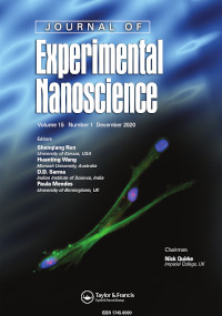Cover image for Journal of Experimental Nanoscience, Volume 15, Issue 1, 2020